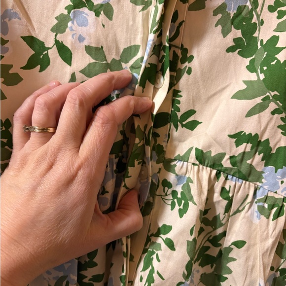 NWT Tuckernuck Royal Floral Shirt Dress - Picture 5 of 8